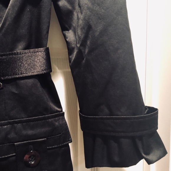 Bebe Black Coat/Jacket Like New - Picture 3 of 7